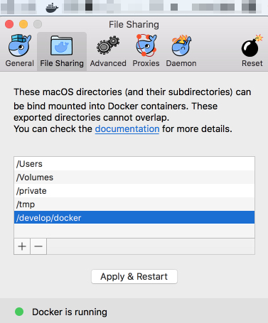 docker for mac xcode